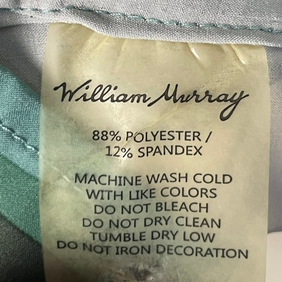 William Murray Golf Camouflage Short Sleeve Button Up Shirt Mens XLarge - Picture 7 of 12